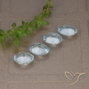 Pedras preciosas de Topázio Céu azul natural de 3.48 ct, oval, VVS-VS