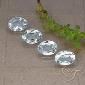 Pedras preciosas de Topázio Céu azul natural de 3.85 ct, oval, VVS-VS