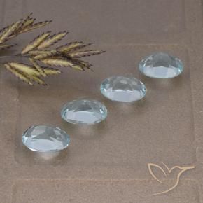 Pedras preciosas de Topázio Céu azul natural de 3.97 ct, oval, VVS-VS