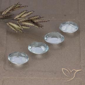 Pedras preciosas de Topázio Céu azul natural de 3.96 ct, oval, VVS-VS