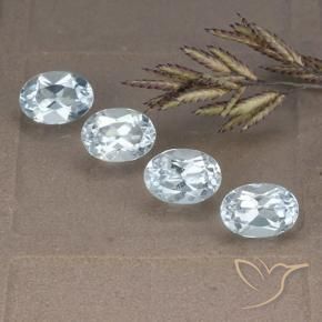 Pedras preciosas de Topázio Céu azul natural de 4.12 ct, oval, VVS-VS
