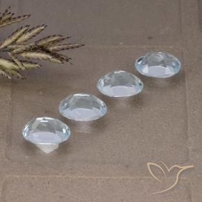 Pedras preciosas de Topázio Céu azul natural de 4.12 ct, oval, VVS-VS