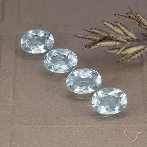 Pedras preciosas de Topázio Céu azul natural de 3.53 ct, oval, VVS-VS