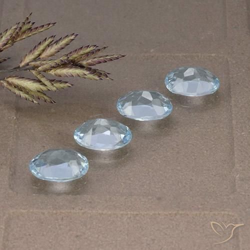 Pedras preciosas de Topázio Céu azul natural de 3.53 ct, oval, VVS-VS