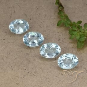 Pedras preciosas de Topázio Céu azul natural de 3.78 ct, oval, VVS-VS