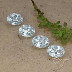 Pedras preciosas de Topázio Céu azul natural de 3.74 ct, oval, VVS-VS