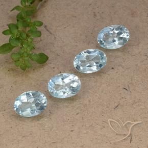 Pedras preciosas de Topázio Céu azul natural de 3.55 ct, oval, VVS-VS