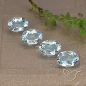 Pedras preciosas de Topázio Céu azul natural de 3.74 ct, oval, VVS-VS