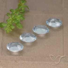 Pedras preciosas de Topázio Céu azul natural de 3.69 ct, oval, VVS-VS