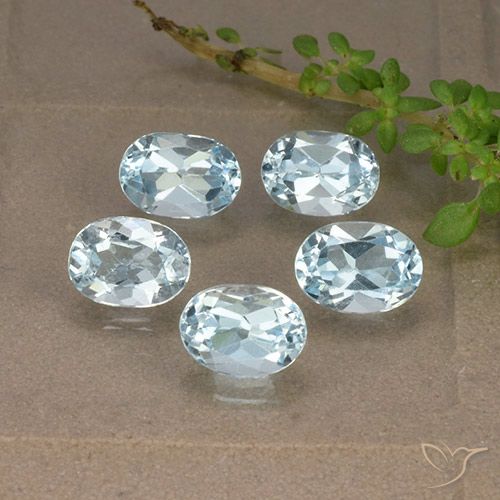 5.21ctw Natural Céu azul Topázio, oval, VVS-VS