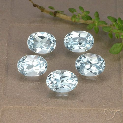 5.18ctw Natural Céu azul Topázio, oval, VVS-VS