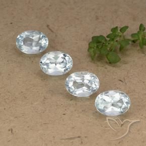 Pedras preciosas de Topázio Céu azul natural de 4.25 ct, oval, VVS-VS