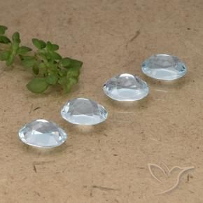 Pedras preciosas de Topázio Céu azul natural de 4.25 ct, oval, VVS-VS