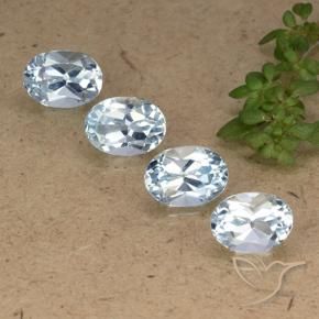 Pedras preciosas de Topázio Céu azul natural de 4.51 ct, oval, VVS-VS