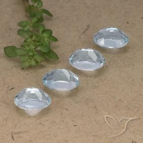 Pedras preciosas de Topázio Céu azul natural de 4.51 ct, oval, VVS-VS
