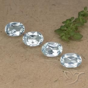 Pedras preciosas de Topázio Céu azul natural de 3.81 ct, oval, VVS-VS