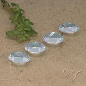 Pedras preciosas de Topázio Céu azul natural de 3.81 ct, oval, VVS-VS