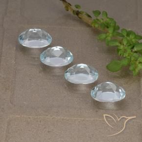 Pedras preciosas de Topázio Céu azul natural de 4.38 ct, oval, VVS-VS