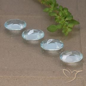 Pedras preciosas de Topázio Céu azul natural de 3.61 ct, oval, VVS-VS