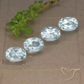Pedras preciosas de Topázio Céu azul natural de 4.10 ct, oval, VVS-VS