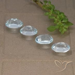 Pedras preciosas de Topázio Céu azul natural de 4.10 ct, oval, VVS-VS