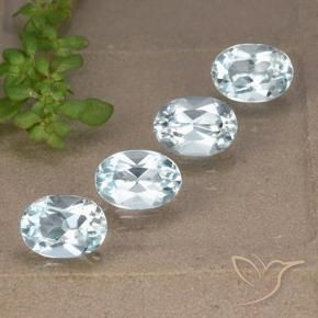 Pedras preciosas de Topázio Céu azul natural de 4.02 ct, oval, VVS-VS