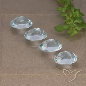 Pedras preciosas de Topázio Céu azul natural de 4.02 ct, oval, VVS-VS