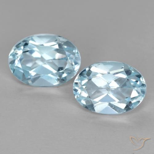 Pedras preciosas de Topázio Céu azul natural de 2.18 ct, Corte Oval, VVS-VS