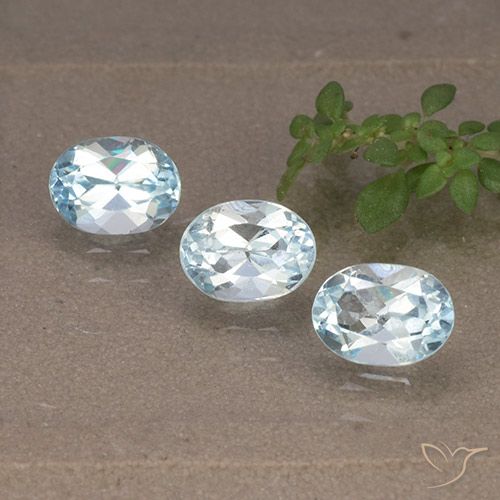2.54ctw Natural Céu azul Topázio, oval, VS