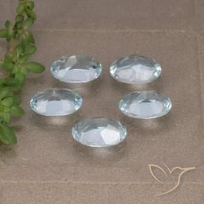 Pedras preciosas de Topázio Céu azul natural de 4.56 ct, oval, VVS-VS