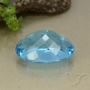 Topázio Azul Suíço Natural 42.86ct, oval, VS
