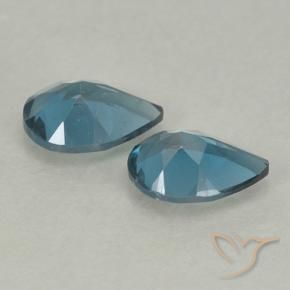 Pedras preciosas de Topázio Londres Azul natural de 1.47 ct, Formato de pêra, VVS-VS