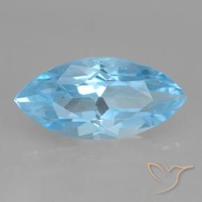 Topázio Azul Suíço Natural 4.17ct, Marquesa, VS