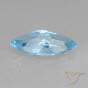 Topázio Céu azul Natural 3.69ct, Marquesa, VVS-VS