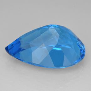 Topázio Azul Suíço Natural 25.96ct, Formato de pêra, VVS