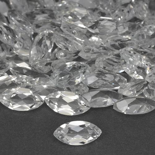 Topázio branco quente Natural 0.28ct, Marquesa, VVS-VS