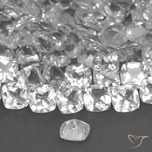 Topázio Branco Natural 0.47ct, Almofada, VVS-VS