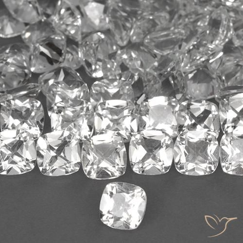Topázio Branco Natural 0.49ct, Almofada, VVS-VS