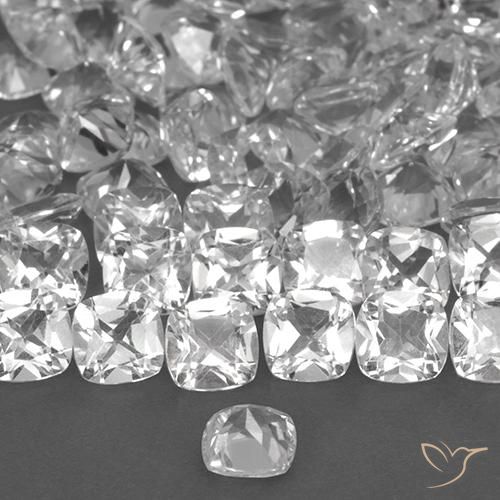 Topázio Branco Natural 0.49ct, Almofada, VVS-VS