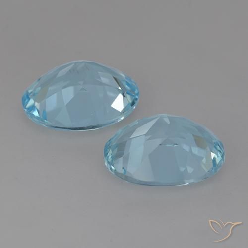 Pedras preciosas de Topázio Céu azul natural de 6.56 ct, oval, VVS-VS