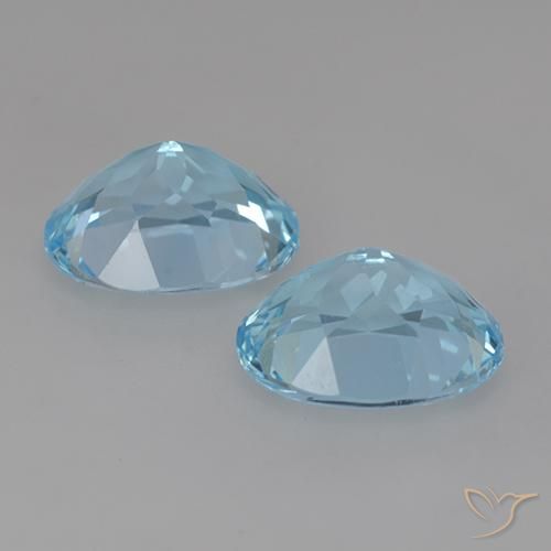 Pedras preciosas de Topázio Céu azul natural de 6.70 ct, oval, VVS
