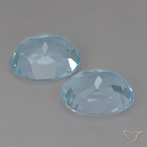 Pedras preciosas de Topázio Céu azul natural de 7.34 ct, oval, VVS-VS