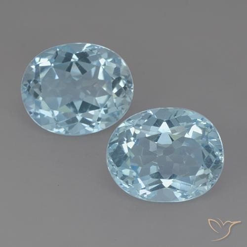 6.67ctw Natural Céu azul Topázio, oval, VVS