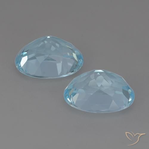 Pedras preciosas de Topázio Céu azul natural de 6.67 ct, oval, VVS