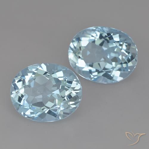 Pedras preciosas de Topázio Céu azul natural de 7.13 ct, oval, VVS