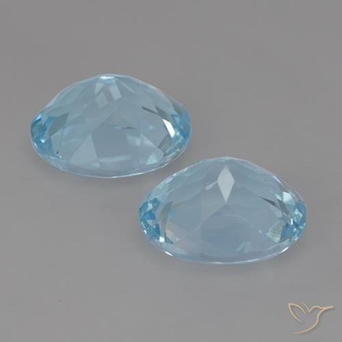 Pedras preciosas de Topázio Céu azul natural de 7.13 ct, oval, VVS