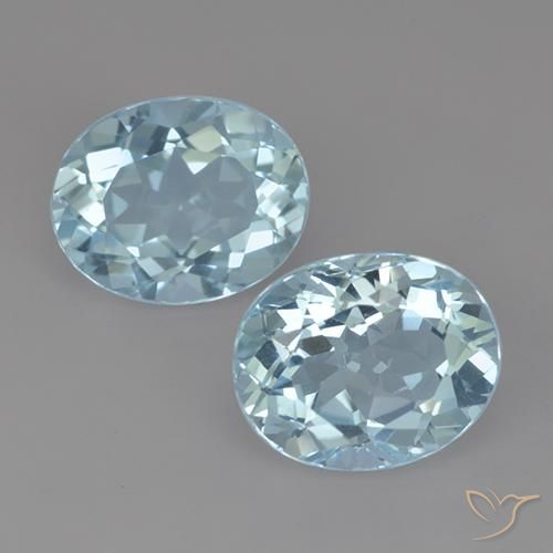 6.99ctw Natural Céu azul Topázio, oval, VVS