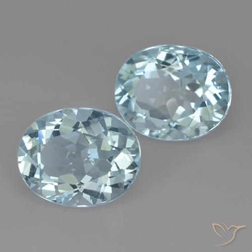 Pedras preciosas de Topázio Céu azul natural de 6.99 ct, oval, VVS