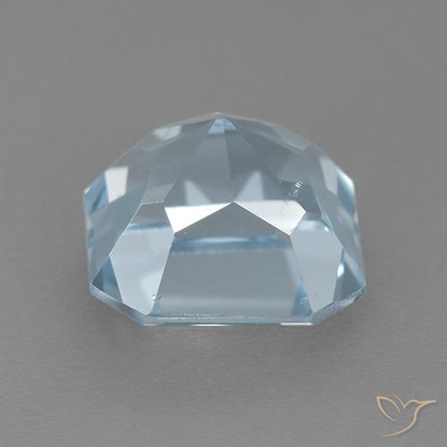 Topázio Céu azul Natural 3.27ct, Corte Octógono / Esmeralda, VVS-VS