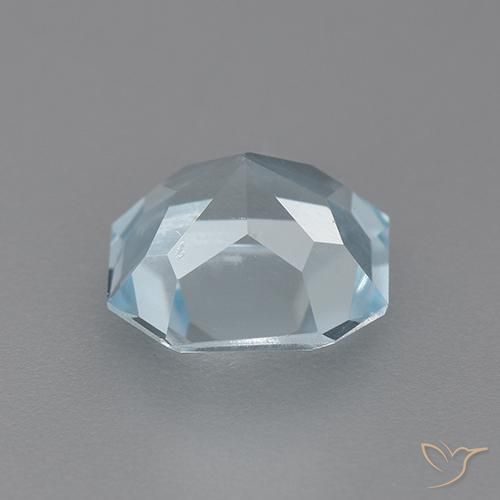 Topázio Céu azul Natural 2.38ct, Corte Octógono / Esmeralda, VVS-VS